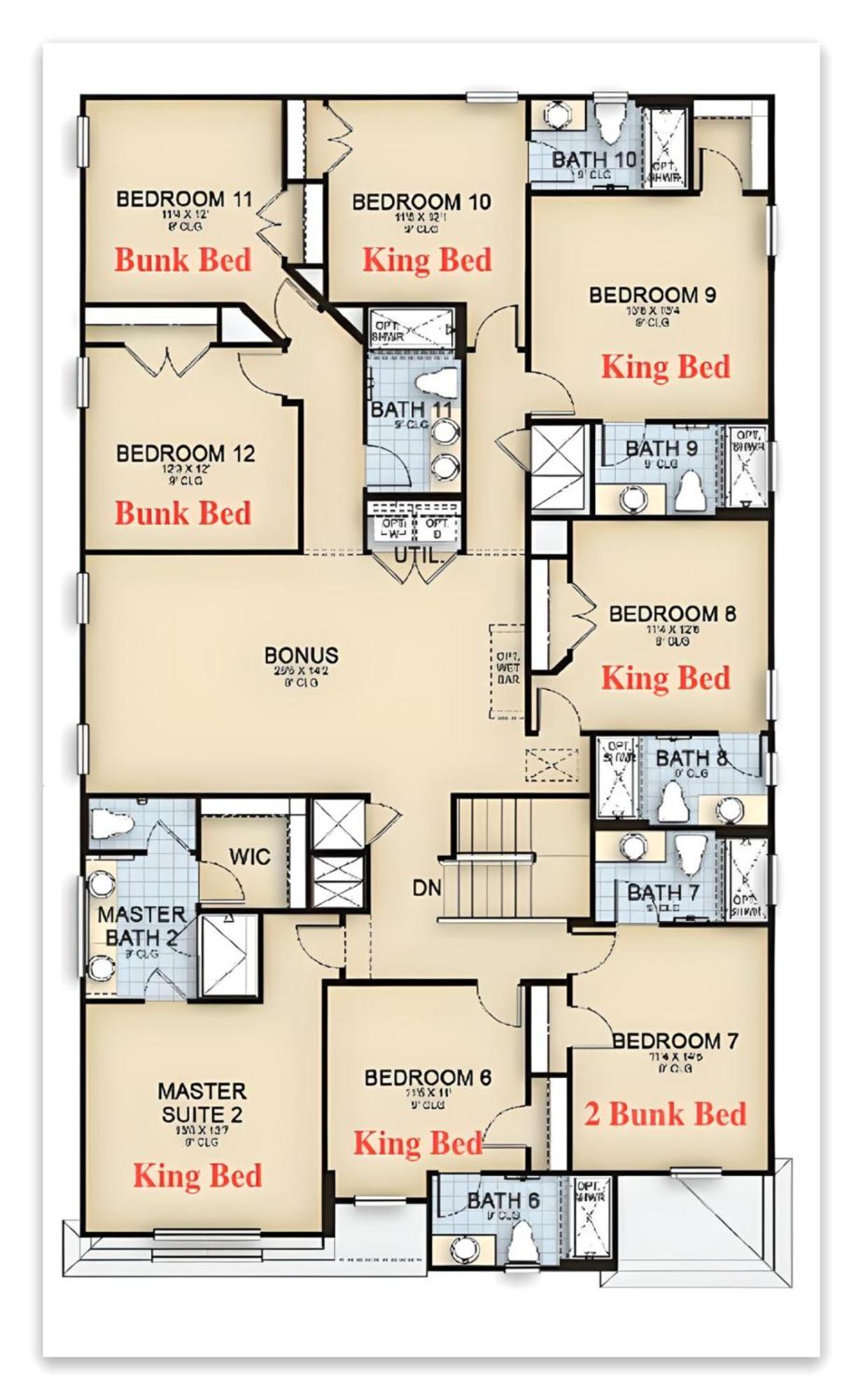 Luxury 12 Bedrooms Pool House 10 Min To Disney4630 Кіссіммі Екстер'єр фото